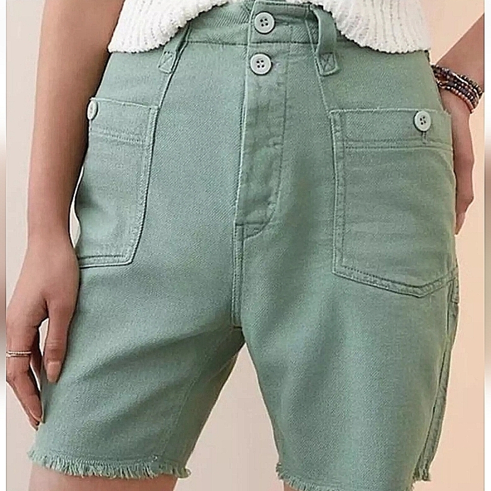Pilcro (Anthtopologie)-Slouchy Surplus Cargo Shorts-Size 28